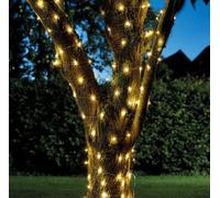 Solar Firefly Solar-Powered Warm White 100 Led Outdoor String Lights