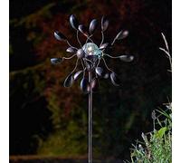 Smart Solar Gemini Solar Wind Spinner W/ Colour Changing LED (Solar Powered)