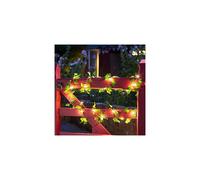 Smart Solar Ivy Firefly Solar String Lights 50 White Warm LED's 5m