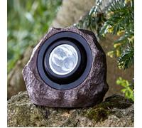 Smart Solar Jumbo Resin Rock Light Solar Powered Garden 15 Lumens