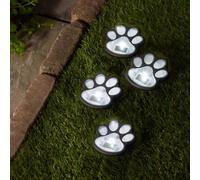 Smart Solar Marco Paul 4Pc Solar Led Paw Print Garden Lights