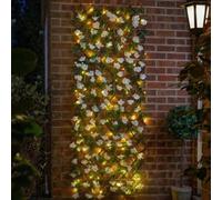 Smart Solar Marco Paul Solar Power Artificial Flower Wall Trellis - Hydrangea 180Cm X 90Cm