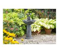 Smart Garden Solar Frog Frolics Umbrella Garden Water Feature Fountain Bird Bath