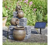 Smart Solar Powered Outdoor Garden Water Feature Fountain Bird Bath - All Styles