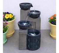 Smart Solar Powered Outdoor Garden Water Feature Fountain Bird Bath - All Styles