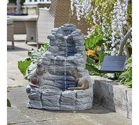 Smart Solar Powered Outdoor Garden Water Feature Fountain Bird Bath - All Styles