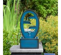 Garden Greatness Azure Falls Cascading Garden Water Feature in Teal | Size: 1 Pack Garden Greatness Teal 1 Pack