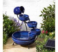Smart Solar Powered Outdoor Garden Water Feature Fountain Bird Bath - All Styles