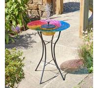 Smart Solar Rainbow Garden Fountain 46cm Diameter 50cm Height with Solar Pump System