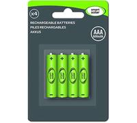 Smart Solar Rechargeable Batteries AAA 600mAh 4 Pack
