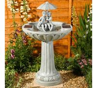 Solar Powered Umbrella Fountain Stone Effect Water Feature 1170420RL