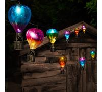 Smart Solar Skyrunner Solar-Powered White 10 Led Outdoor String Lights