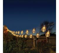 Smart Solar GloBulb String Lights, Set of 40 in Warm White | Charlies
