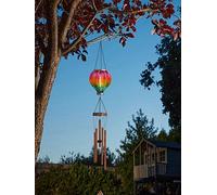 Smart Garden Solar Rainbow Flaming Hot Air Balloon Garden Patio Light Windchime
