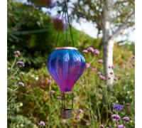 Smart Solar Twilight Metal & Plastic Solar-Powered Outdoor Integrated Led Medium Balloon Hanging Lantern
