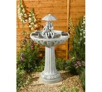 Solar Powered Umbrella Fountain Stone Effect Water Feature 1170420RL