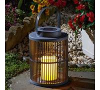 Smart Solar Urbane Solar Lantern-Slate 25x18cm 25cm Outdoor garden flickering