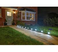 Smart Solar Warm White Solar Spot String Lights - Set of 10