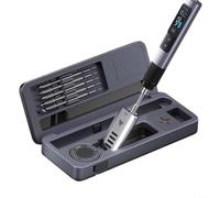 Smart Soldering Iron Kit CNC Aluminum Alloy + Silicone HS-02 Mobile Workbench Storage Box, with Type-C Charging, Temperature Control, IPS High-Definition Color Screen(HS-02A high)