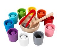 Smart Sort Play - Color Sorting Cups Learning Toy for Kids | Early Education Sensory Game Set with Interactive Matching Cups for Preschool Math Training Cognitive Skills Development Home Classroom Use