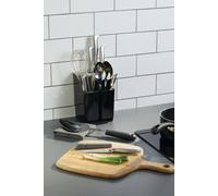Smart Space 4-in-1 Utensils / Knife Block Masterclass Black One Size