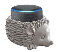 Smart Speaker Table Stand (Hedgehog) - Decorative Holder for Amazon Echo Dot or Google Home Mini - Portable Design, No Sound or Microphone Interference - Durable Poly-Resin