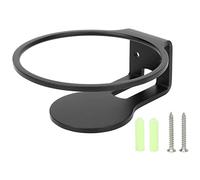 Smart Speaker Wall Mount Brackets for Roam, Sturdy Iron Wall Shelf, Easy to Install Speaker Holder with Screws and Rubber Plugs, Space Saving Design for Living Room Bedroom S (Black)