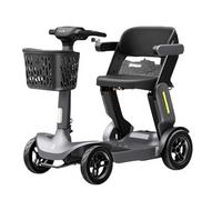 Smart Speed Control 3-Wheel Electric Mobility Scooter for Seniors with Storage Basket, Portable Foldable and Lightweight for Indoor Outdoor Use