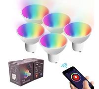 Smart Spotlight LED GU10, Smart Bulb with WiFi Bluetooth, Alexa and Google Assistant 5W RGBW 2700-6500K LED Bulb (5)