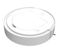 Smart Spray Robot Vacuum Cleaner 3 In 1 Sweep Suction Mop With Blue Light Sanitization For Hardwood For Tile Carpet 1499pa Strong Suction 90 Min Runtime Household Cleaning Tool Black(White)