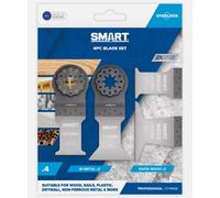Smart St4Mak Multi Tool Star Lock Blade 4Pc Starlock Set Bi-Metal Rapid Blades