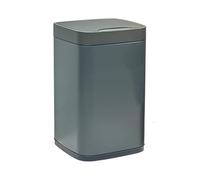 Smart Stainless Steel Trash Can with Lid 12L Automatic Induction Bin FingerprintProof Design for Kitchen Bedroom & Living RoomBlue (Grey 9L)