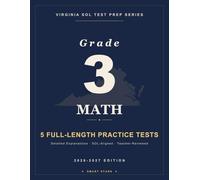 Smart Stars Virginia SOL Grade 3 Math: 5 Practice Tests with Detailed Answer Explanations