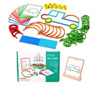 Smart Sticks - Educational Puzzle Game, Logic Thinking Training Toys, Elementary Students, Classroom Homeschooling School, Family Nights Educators Summer Camp, Brain Teaser Game Kit,