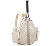 Smart Storage Solution Pickleball Sling Bag for Effortless Gear Management (Beige)
