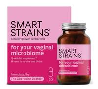 SMART STRAINS Live Cultures for Women's Intimate Flora, 30 Oral Capsules | Formulated by The Gut Health Doctor - 5 Billion Live Cultures per Capsule with 100mg Lactoferrin®, La-14® & HN001®