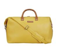 Smart Stylez Voyager Duffle Bag for Travel - Vegan Leather, Ideal Cabin Bag for Flight -Men and Women's Weekender Travel Bag for Luggage -Spacious, Fashionable, Sturdy, Yellow, Travel Accessories
