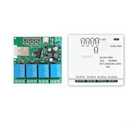 Smart Switch 4 Channel Voice Activated Mesh Network Compatible Multi Device Control Indoor Outdoor 82x78x30mm(4-Channel)