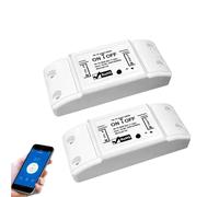 Smart Switch APP Wireless Controller Universal Breaker Timer Smart Life Work With LED Light Switch Alexa Accessories(White 4pc)
