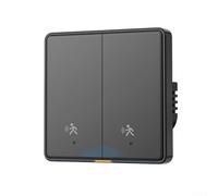 Smart Switch, With Motion Sensor And Multiple Operational Modes, Supports Up To Five Users In App Sharing And Group Control(black)