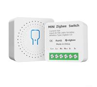 Smart Switch with Power Monitoring, 16A High Current Smart Relay, 2-Way Control Timer Breaker for Tuya, Compatible with Zigbee A, AC110-240V, IP20, White
