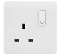 Smart Switched Socket, 1 Gang, 13A, White - CMA30035