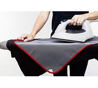 Smart-T-Haus Anti-Glare and Anti-Burn Translucent Iron Protector Cloth, White with Red Edge, 60 x 40 cm