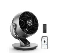 Smart Table Fan for Bedroom, 28dB Silent Air Circulator Fan with Remote, 7