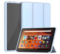 Smart Tablet Case for 10.1inch Tablets, Not Compatible with TCL Onn 10.1 inch, Mansiruyi Slim Light Trifold Stand Case with Auto Sleep/Wake -Ice Blue