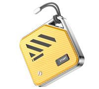 Smart Tag For Apple iOS Devices, Air Tracker, Item Finder, Easily Track Your Wallet, Bag, Suitcase More Worldwide Wireless Intelligent Positioning Anti-lost Device with the iPhone Find My App (YELLOW)
