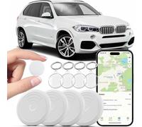 Smart Tags 4 Pack Air Tracker Item Finders Work with Apple Find My (iOS Only) Track Your Keys,Wallet,Backpack,Luggage,Super Lightweight,Comes with 4 Beautiful Keychains and Waterproof Cases (4)