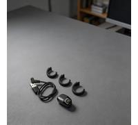 Smart Tasbih Counter Ring Digital for zikr with Vibration for Muslim Prayer - for oled Display Rechargeable Electronic Finger Tally 18-22mm(Black)