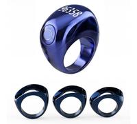Smart Tasbih Ring, Tasbih Counter, 5x Azan Alarm Clock, Forgiveness Appeal, Electronic Rosary, Gift Idea for Men and Women on Eid al-Fitr, Eid al-Adha and Ramadan (Blue)