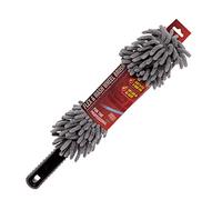 Smart Tech Car Care Deluxe Flexible Noodle Soft Alloy Wheel Cleaning Brush - Grey & Black